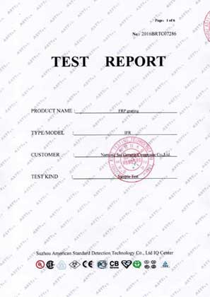 FRP Grating TUV Certificate
